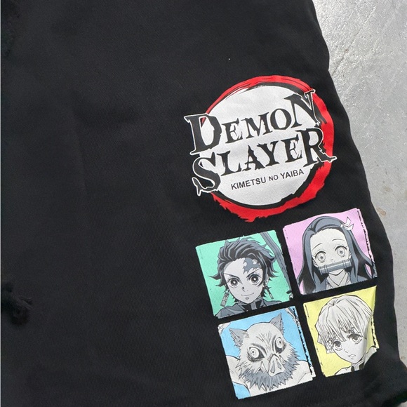Demon Slayer Black Athletic Women's Shorts - Picture 2 of 2